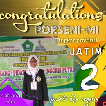 Siswa MINU Wedoro Juara Porseni MI Se-Jawa Timur
